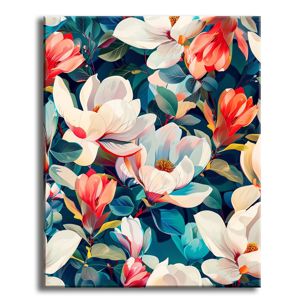 Juwelenblüte - Malen nach Zahlen