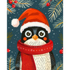 Fröhliches Pinguinporträt