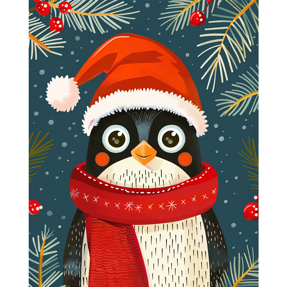 Fröhliches Pinguinporträt