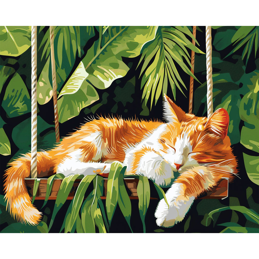 Dschungelschlaf – Malen nach Zahlen