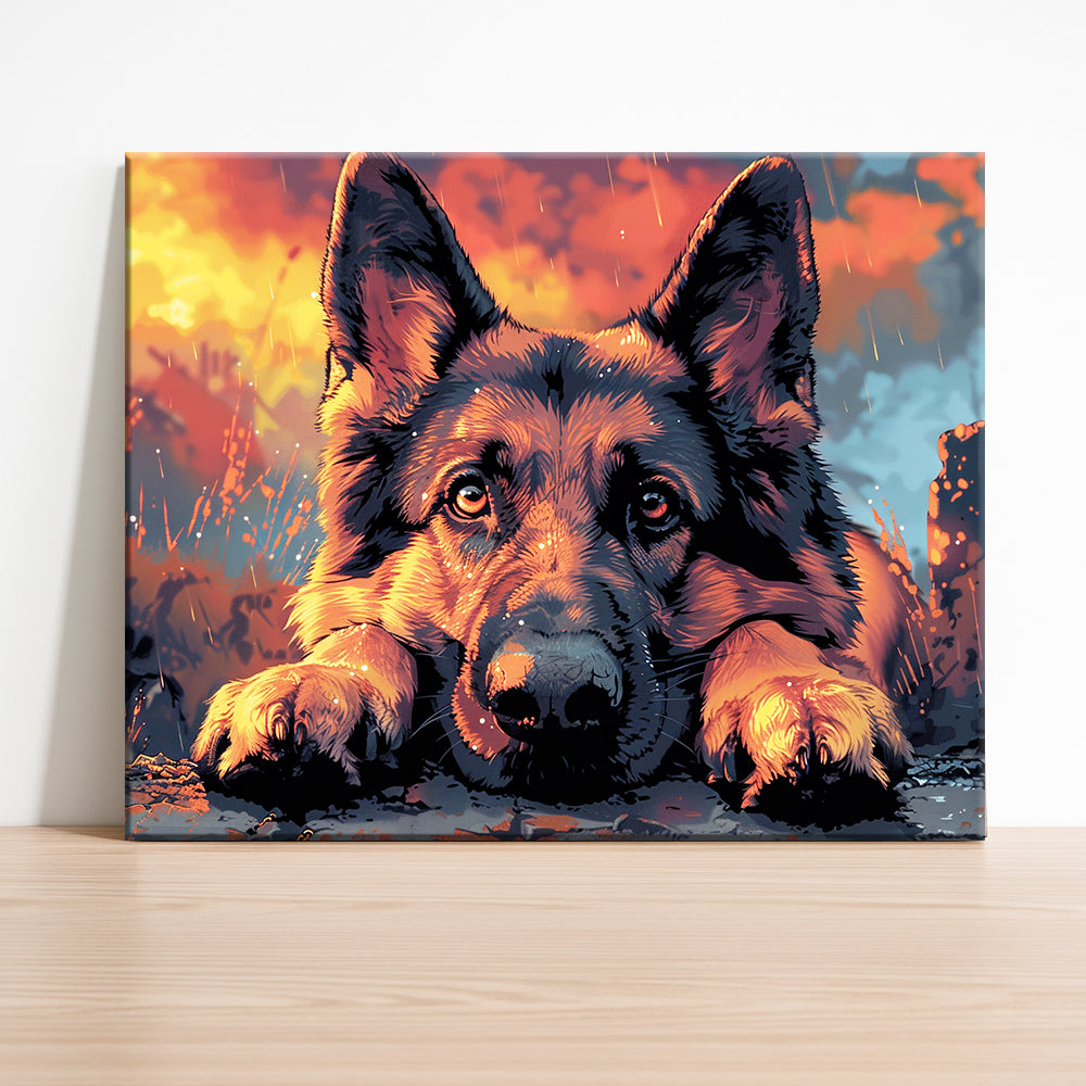 Treuer Schäferhund