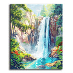 Majestätische Wasserfall-Ruhe