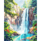 Majestätische Wasserfall-Ruhe