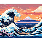 Majestätische Fuji-Wellen