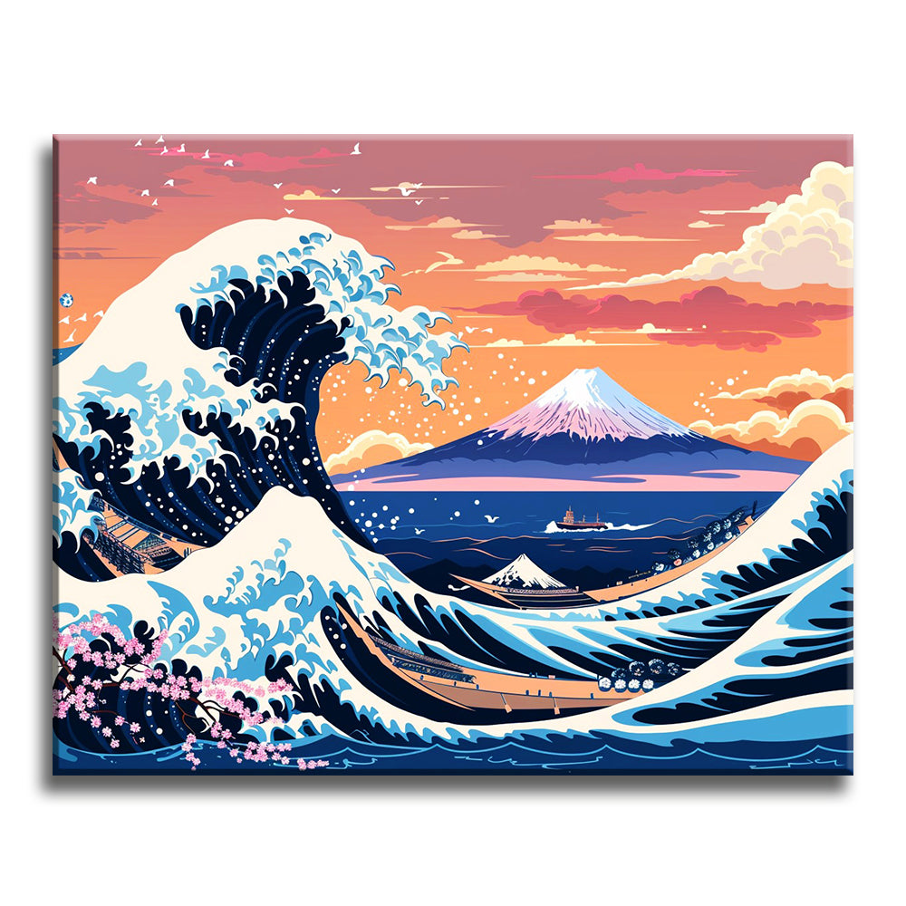 Majestätische Fuji-Wellen