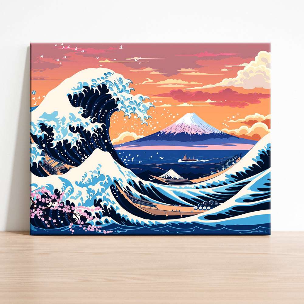 Majestätische Fuji-Wellen