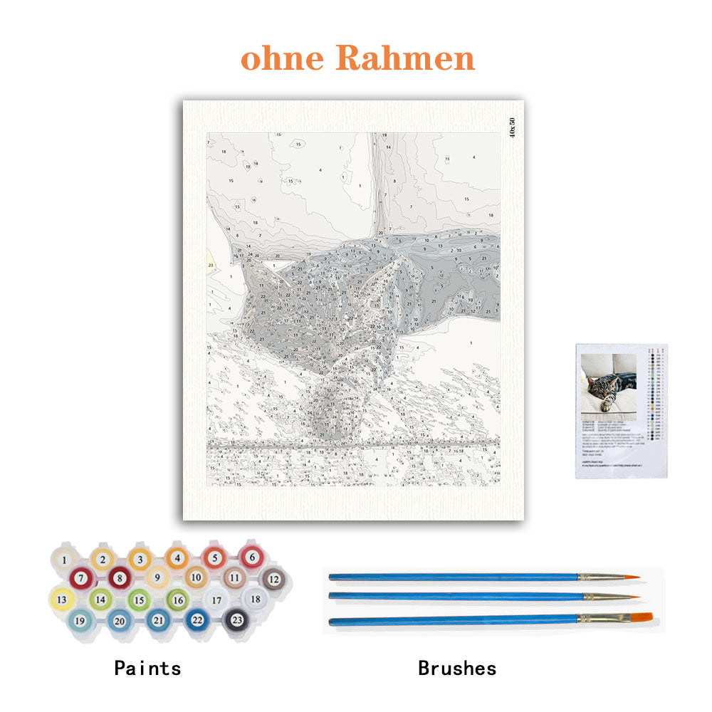 Malen-nach-Zahlen Set aus Ihrem Haustierfoto – Ein einzigartiges Porträt