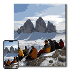 Malen-nach-Zahlen Set aus Landschafts- & Reisefotos – DIY Leinwandbild