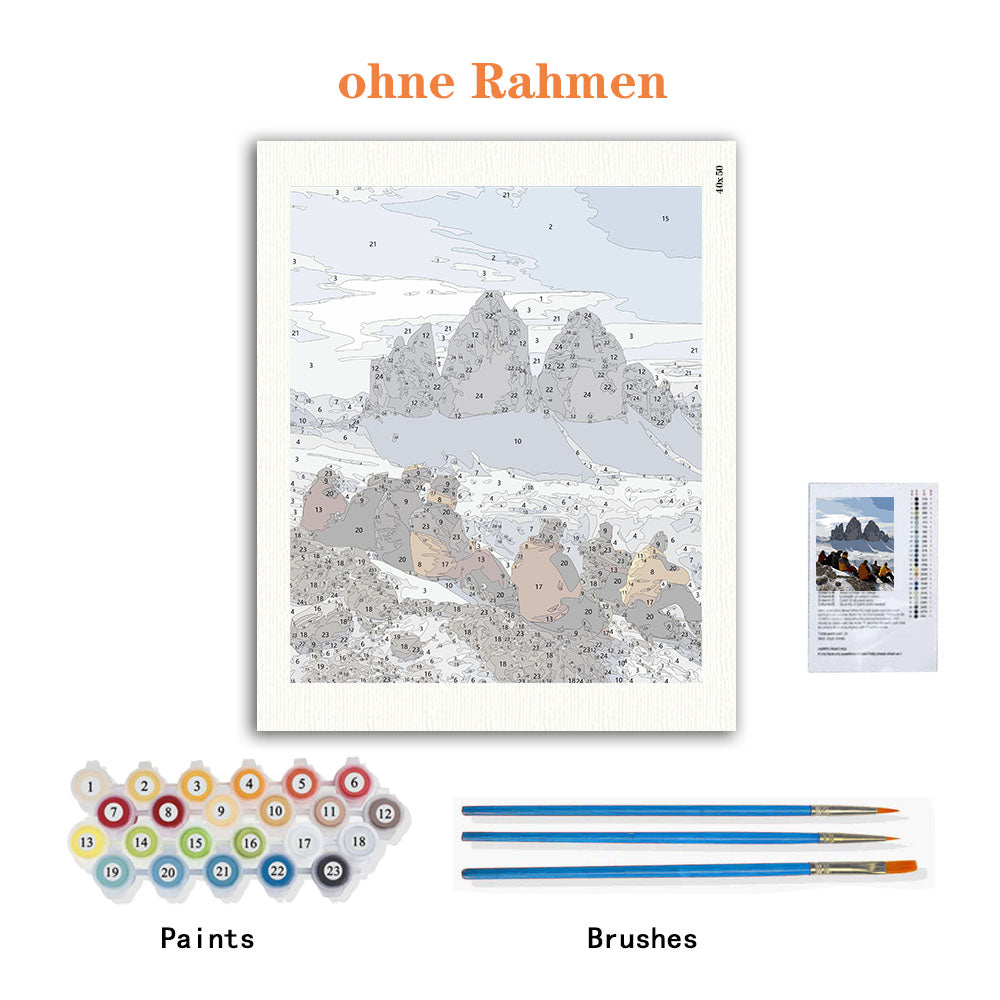 Malen-nach-Zahlen Set aus Landschafts- & Reisefotos – DIY Leinwandbild