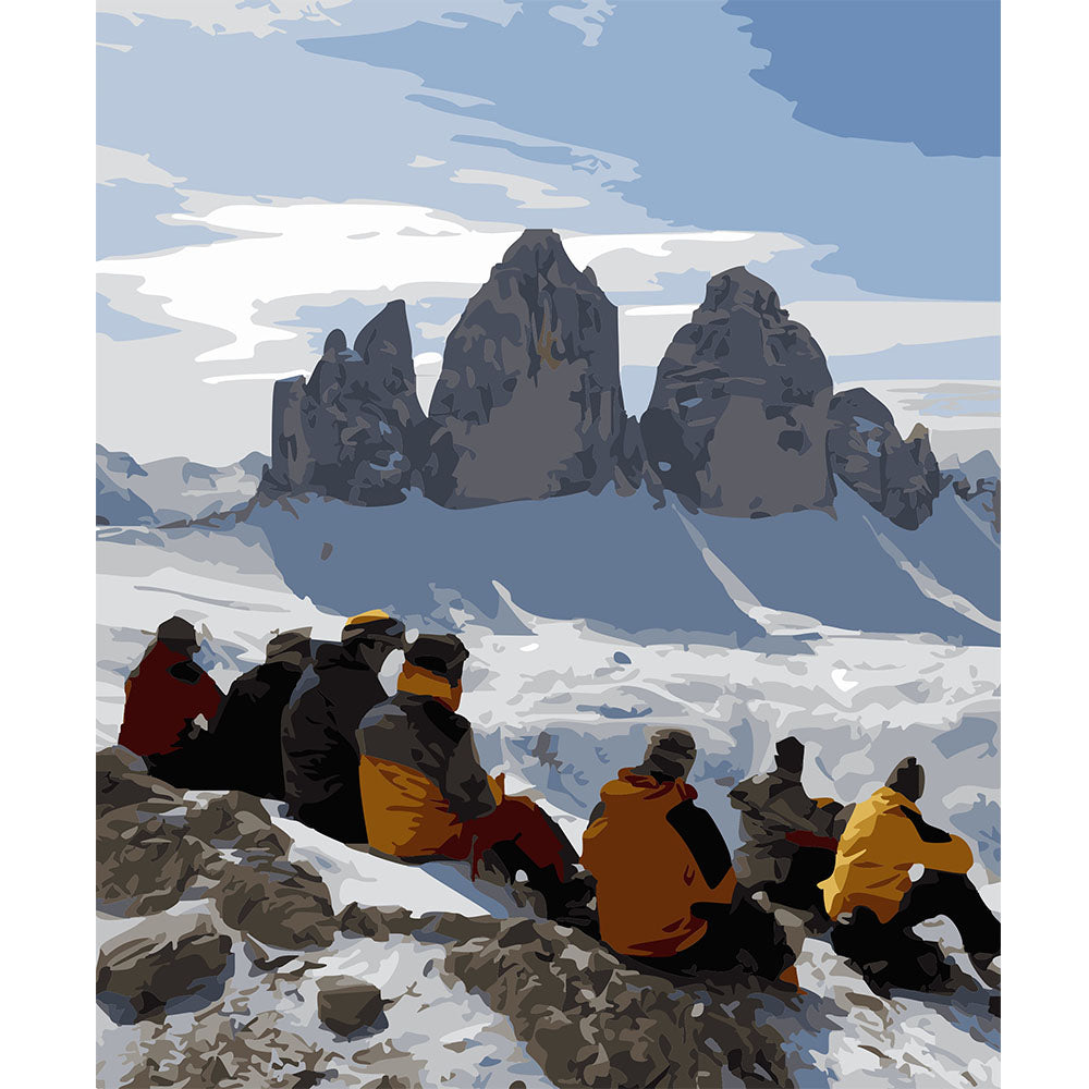 Malen-nach-Zahlen Set aus Landschafts- & Reisefotos – DIY Leinwandbild