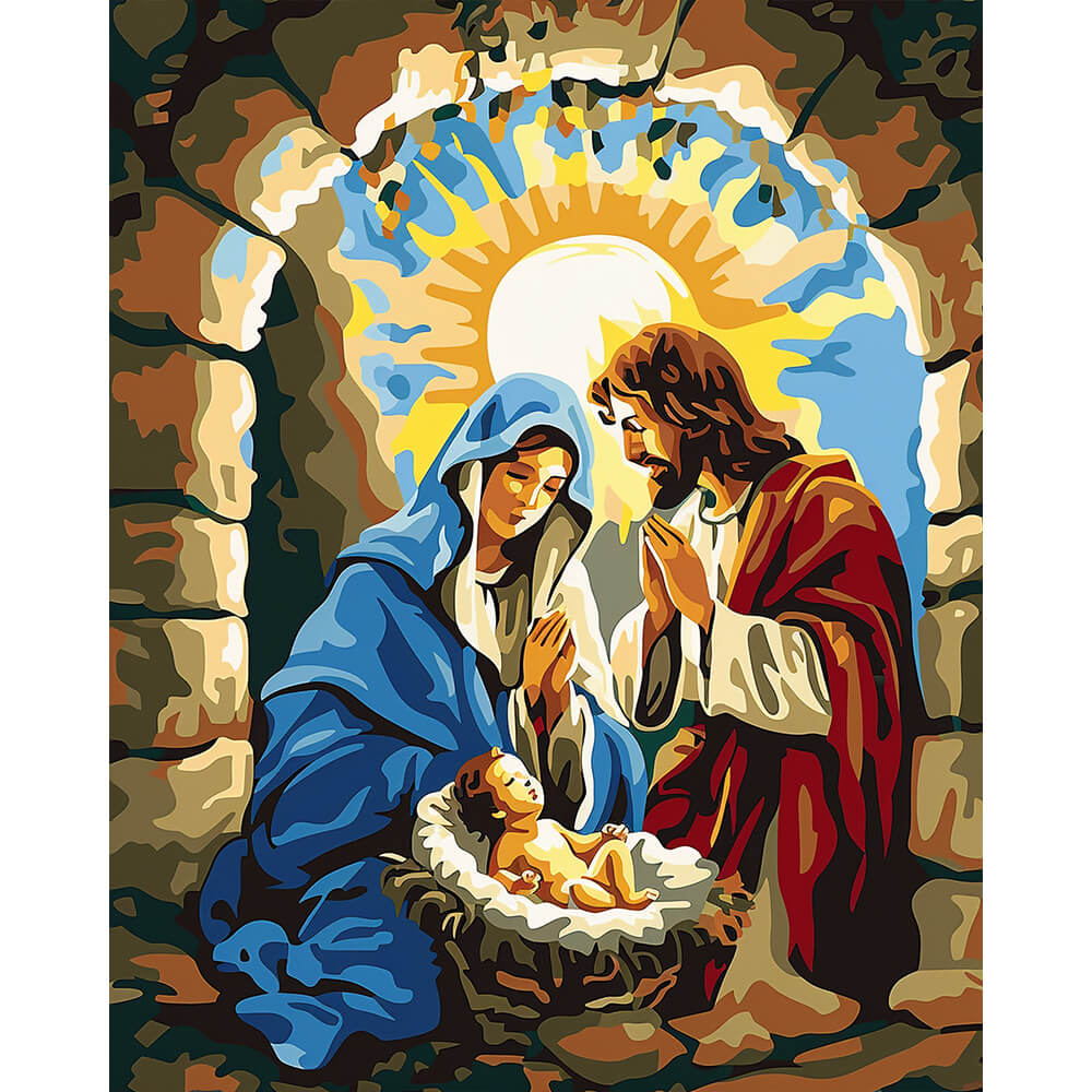 Krippenwunder – Malen nach Zahlen