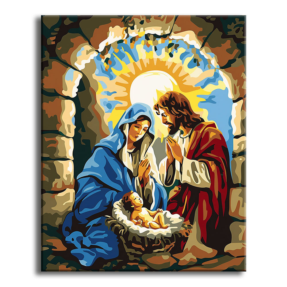 Krippenwunder – Malen nach Zahlen