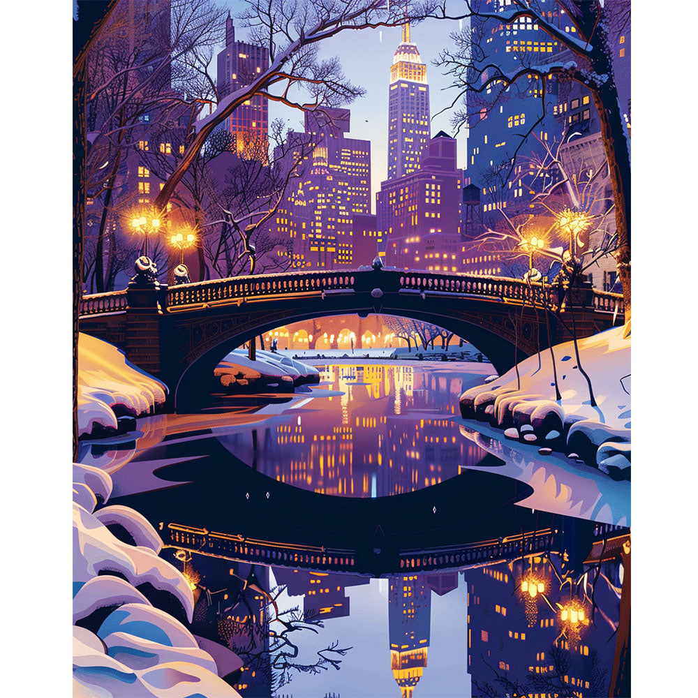 Metropolis-Leuchten - Malen nach Zahlen