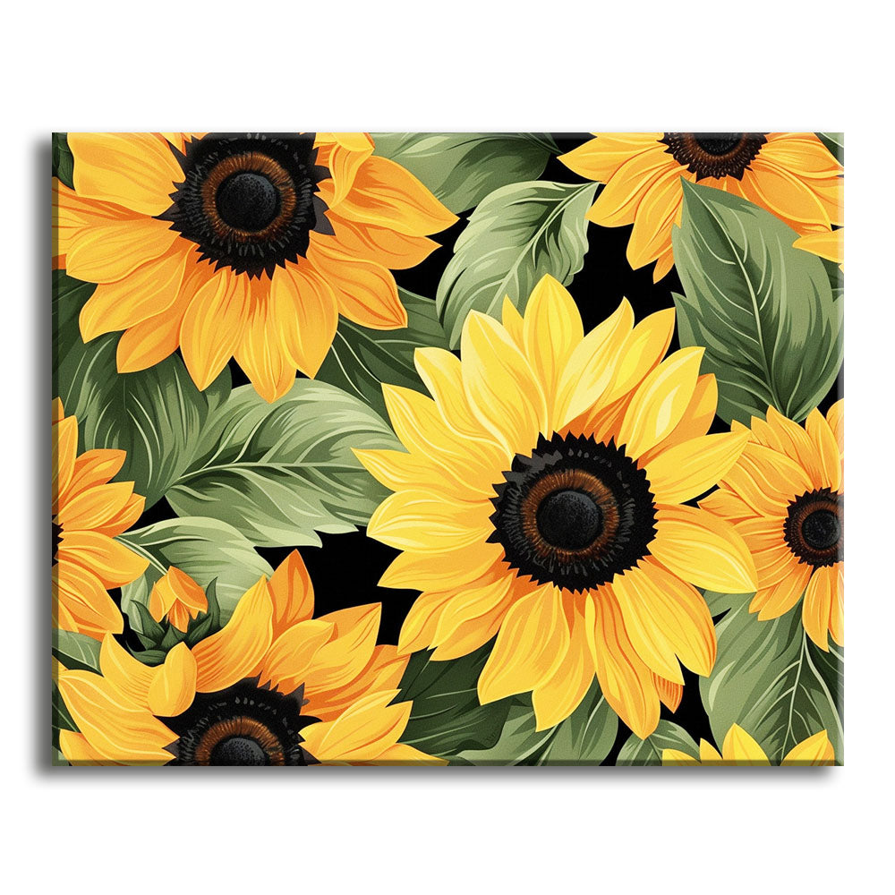 Mitternachtsgold - Malen nach Zahlen