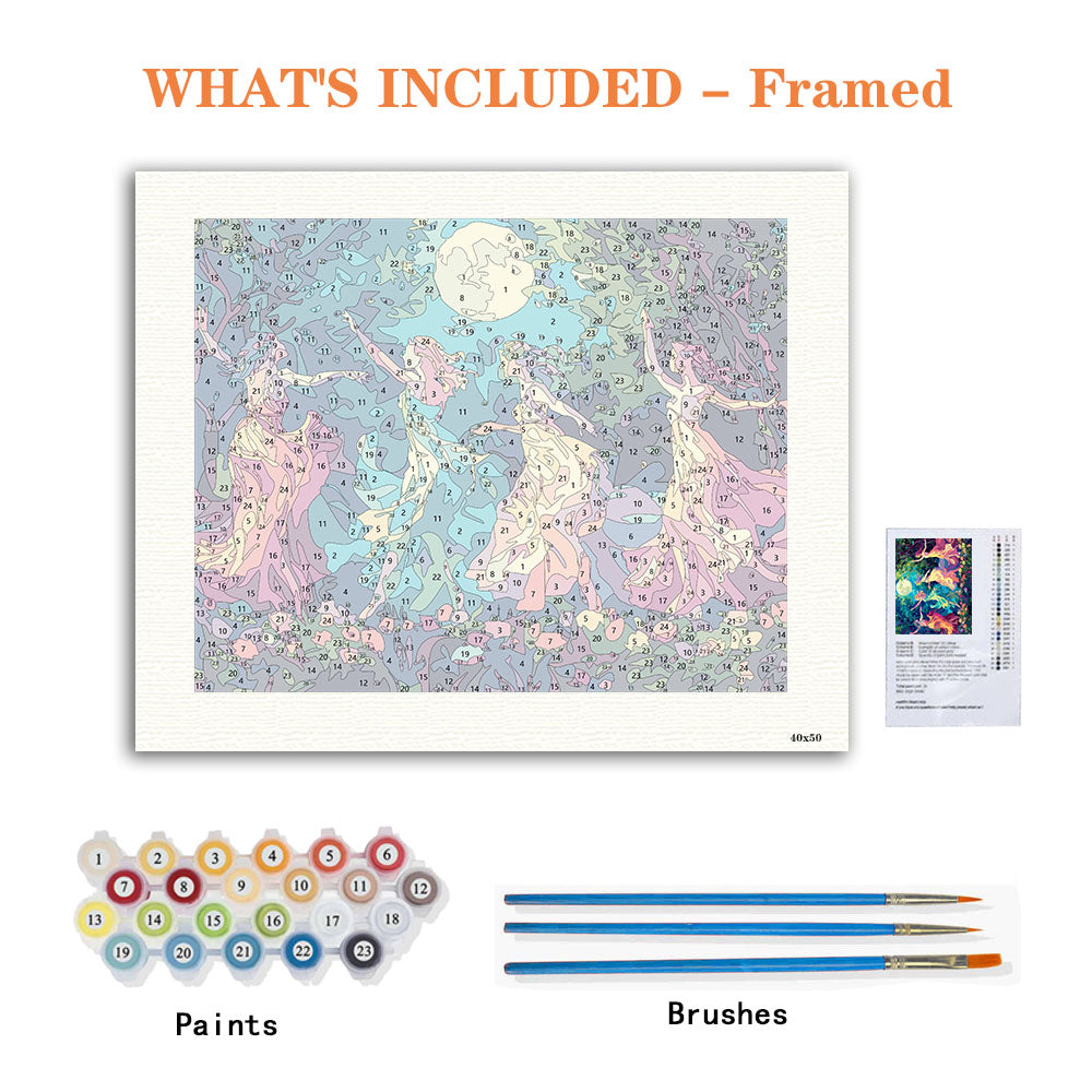 Mondlichttanz – Malen nach Zahlen