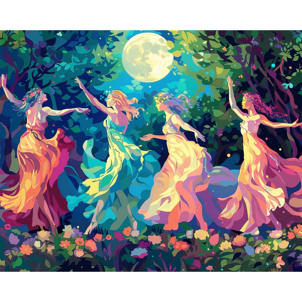 Mondlichttanz – Malen nach Zahlen