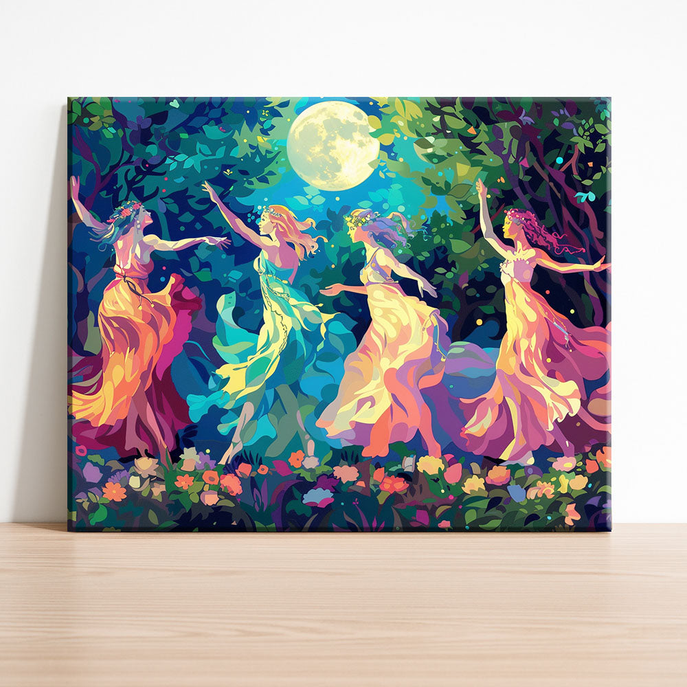 Mondlichttanz – Malen nach Zahlen