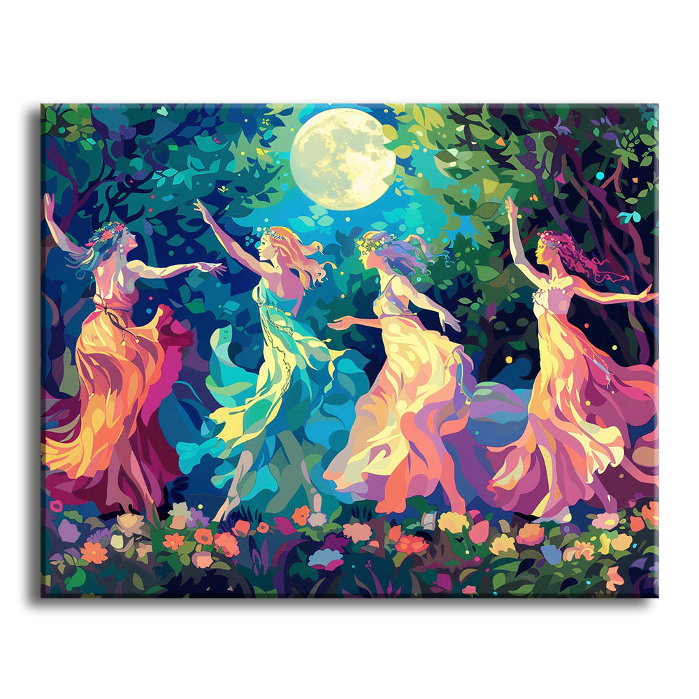 Mondlichttanz – Malen nach Zahlen