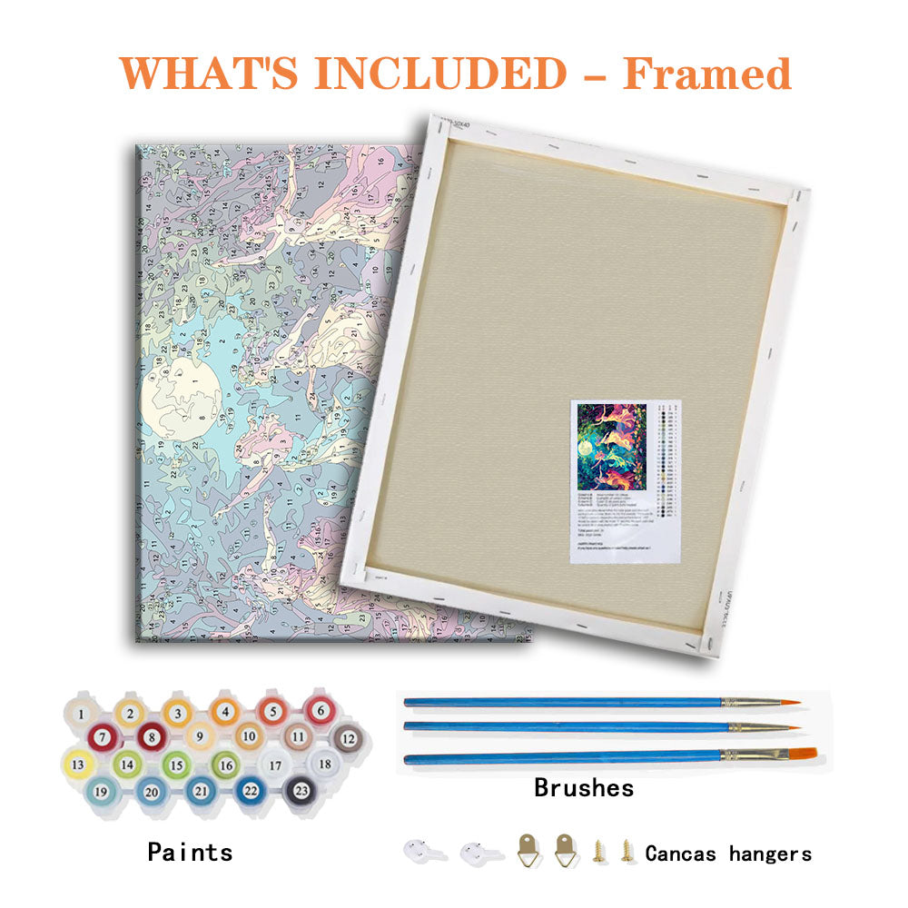 Mondlichttanz – Malen nach Zahlen