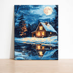 Mondlicht-Hafen - Malen nach Zahlen