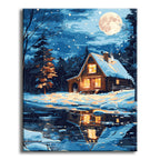 Mondlicht-Hafen - Malen nach Zahlen