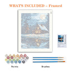 Mondlicht-Hafen - Malen nach Zahlen