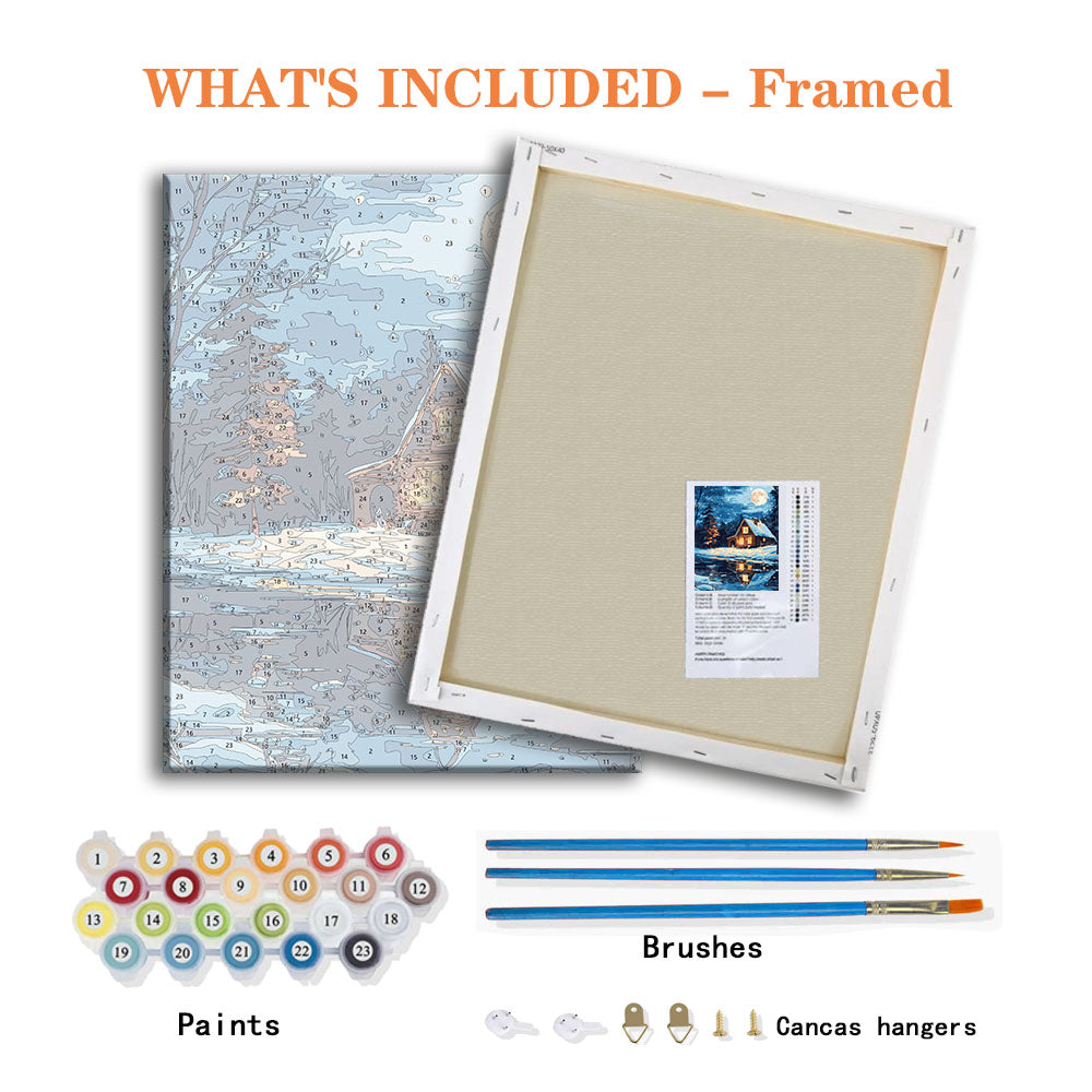 Mondlicht-Hafen - Malen nach Zahlen