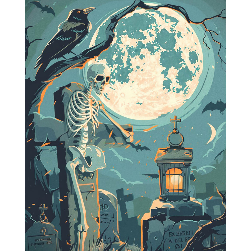 Mondlicht-Erinnerungen - Malen nach Zahlen