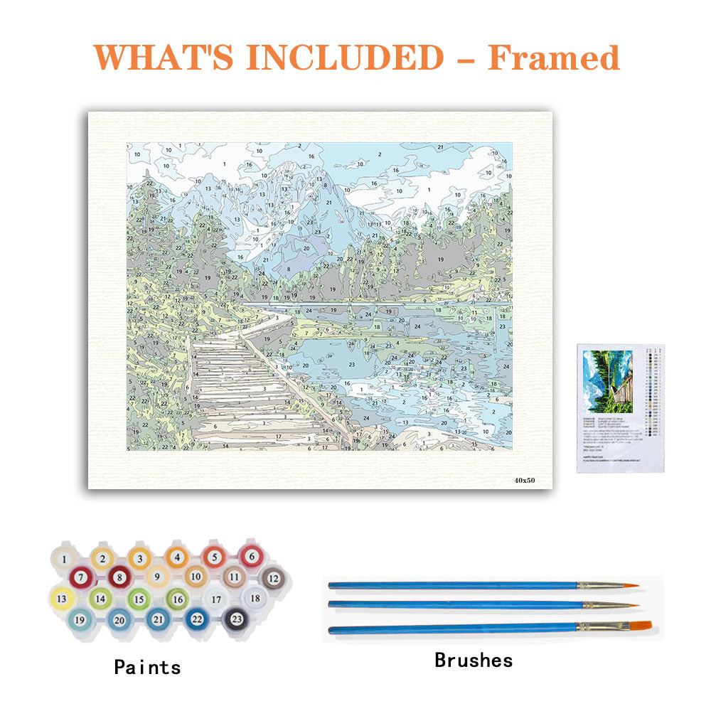 Bergsee-Pfad – Malen nach Zahlen