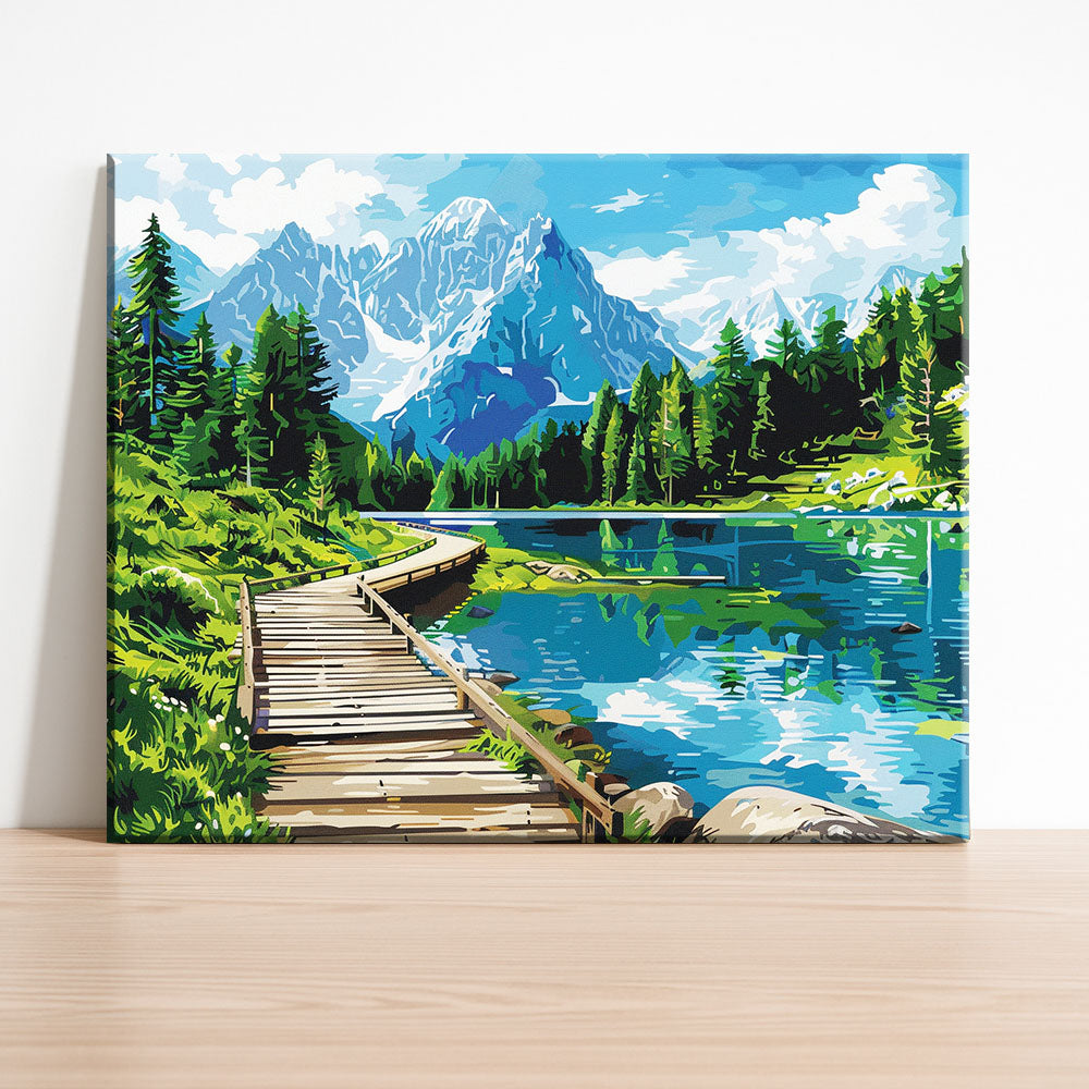 Bergsee-Pfad – Malen nach Zahlen