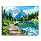 Bergsee-Pfad – Malen nach Zahlen