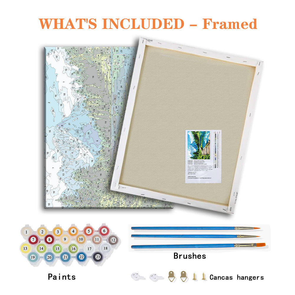 Bergsee-Pfad – Malen nach Zahlen