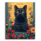 Mystische Florale Katze