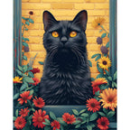 Mystische Florale Katze