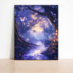 Mystisches Flussleuchten – Malen nach Zahlen