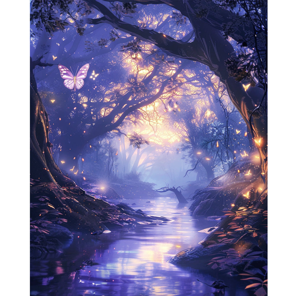 Mystisches Flussleuchten – Malen nach Zahlen