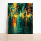 Neon-Nieselregen - Malen nach Zahlen