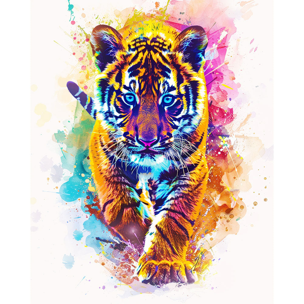 Neon-Jäger - Malen nach Zahlen