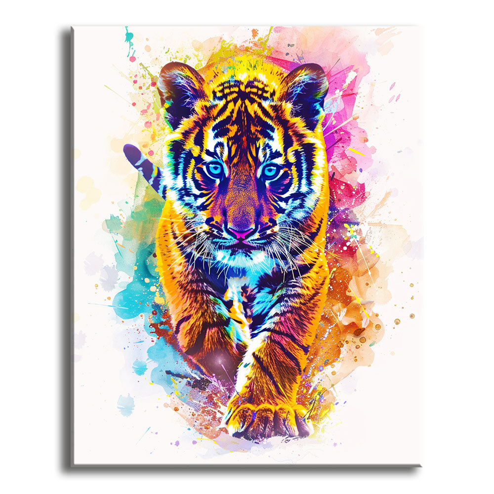 Neon-Jäger - Malen nach Zahlen