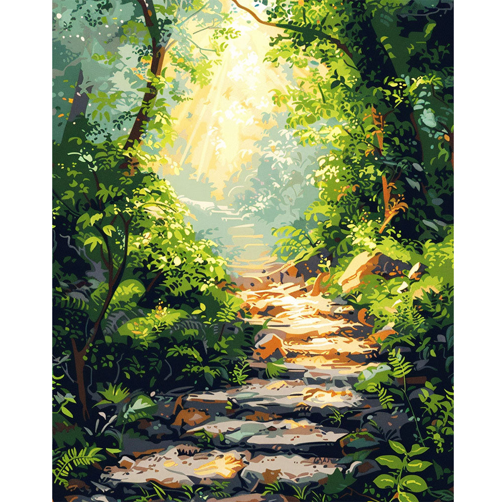 Pfad des Lichts - Malen nach Zahlen