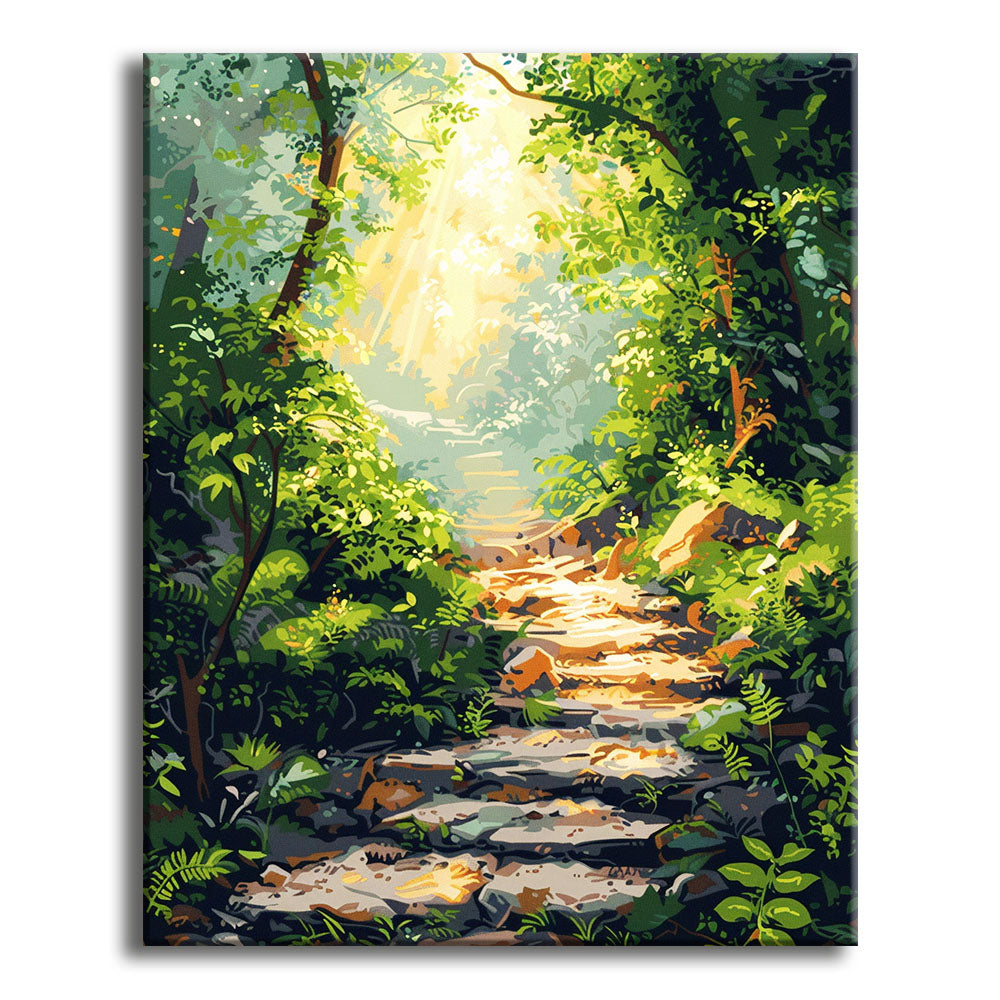 Pfad des Lichts - Malen nach Zahlen