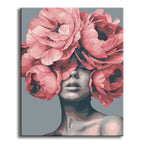 Pfingstrosen-Muse – Malen nach Zahlen