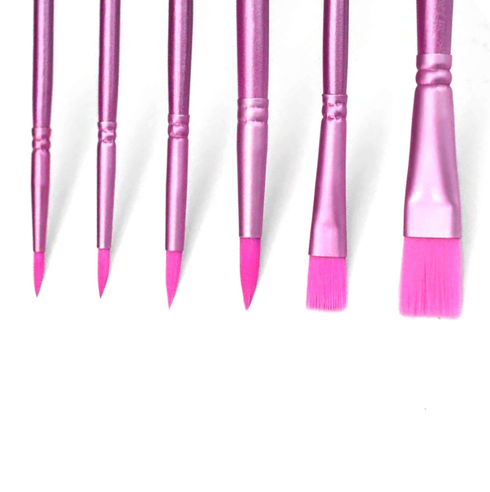 Pink Paintbrush Set