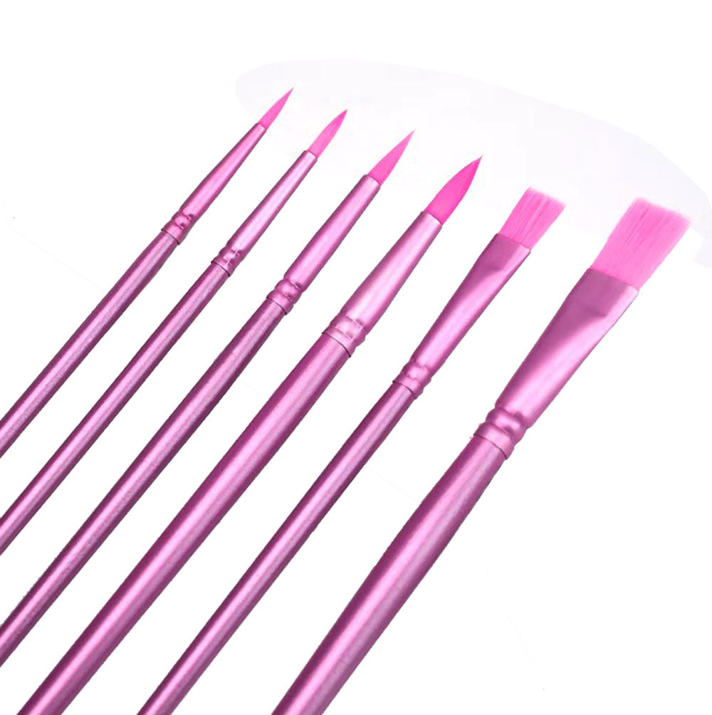 Pink Paintbrush Set