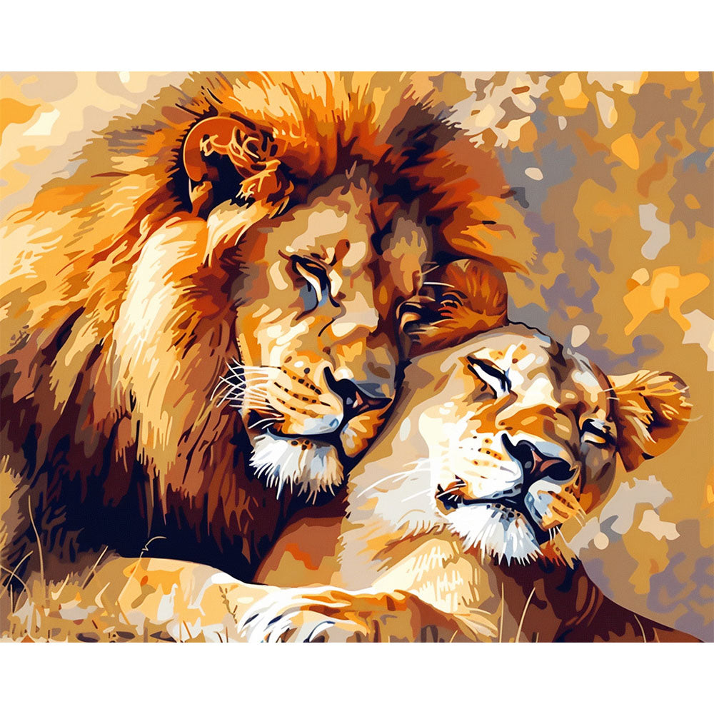 Königliche Umarmung - Malen nach Zahlen