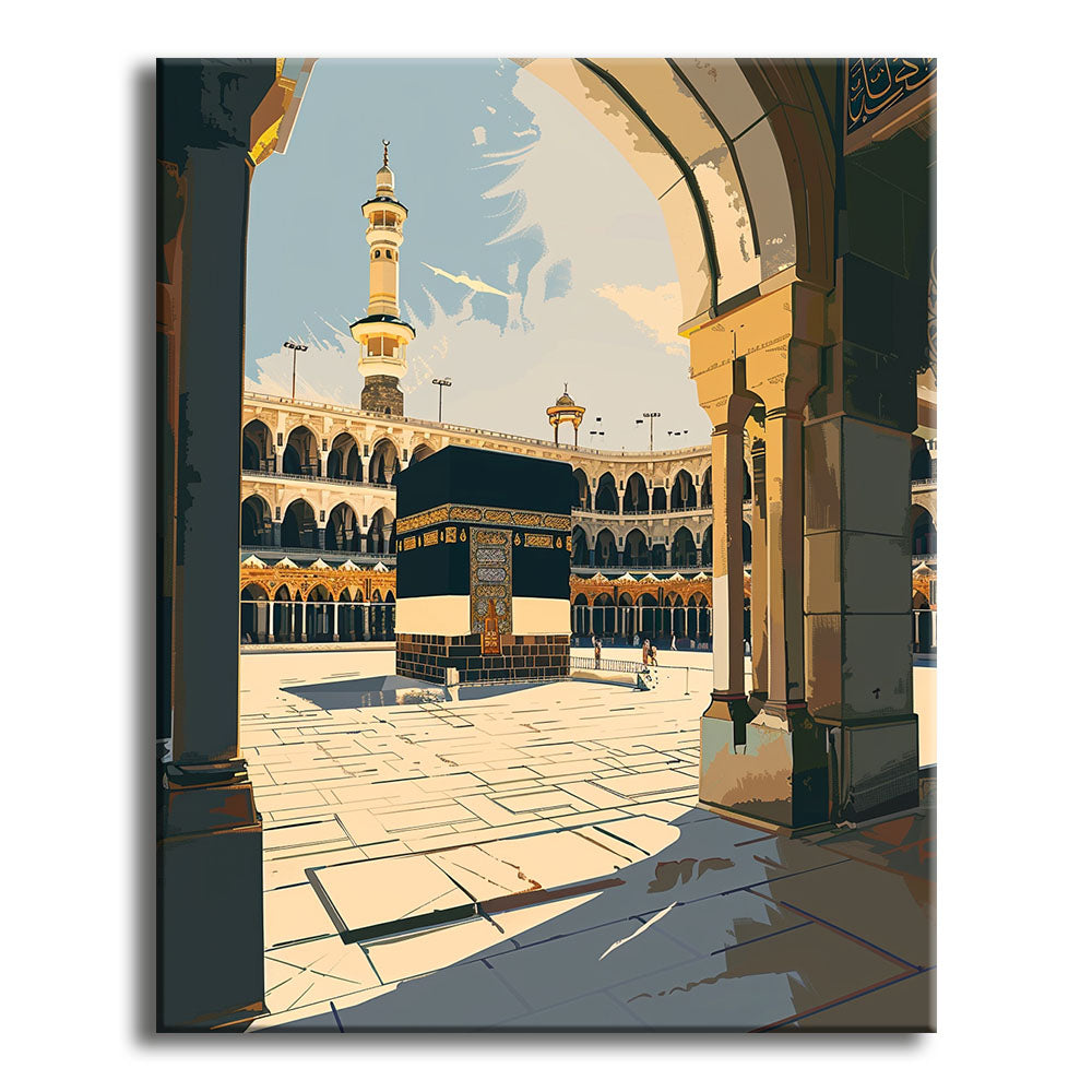 Heiliges Licht von Mekka – Malen nach Zahlen