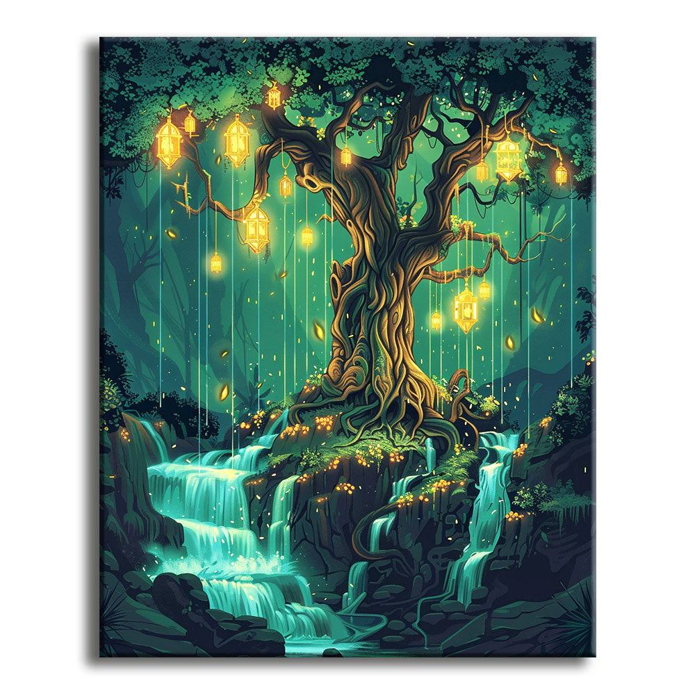 Heiligtum der tausend Lichter - Malen nach Zahlen