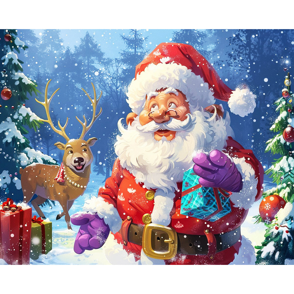 Santas fröhliche Lieferung