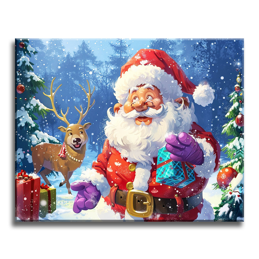 Santas fröhliche Lieferung