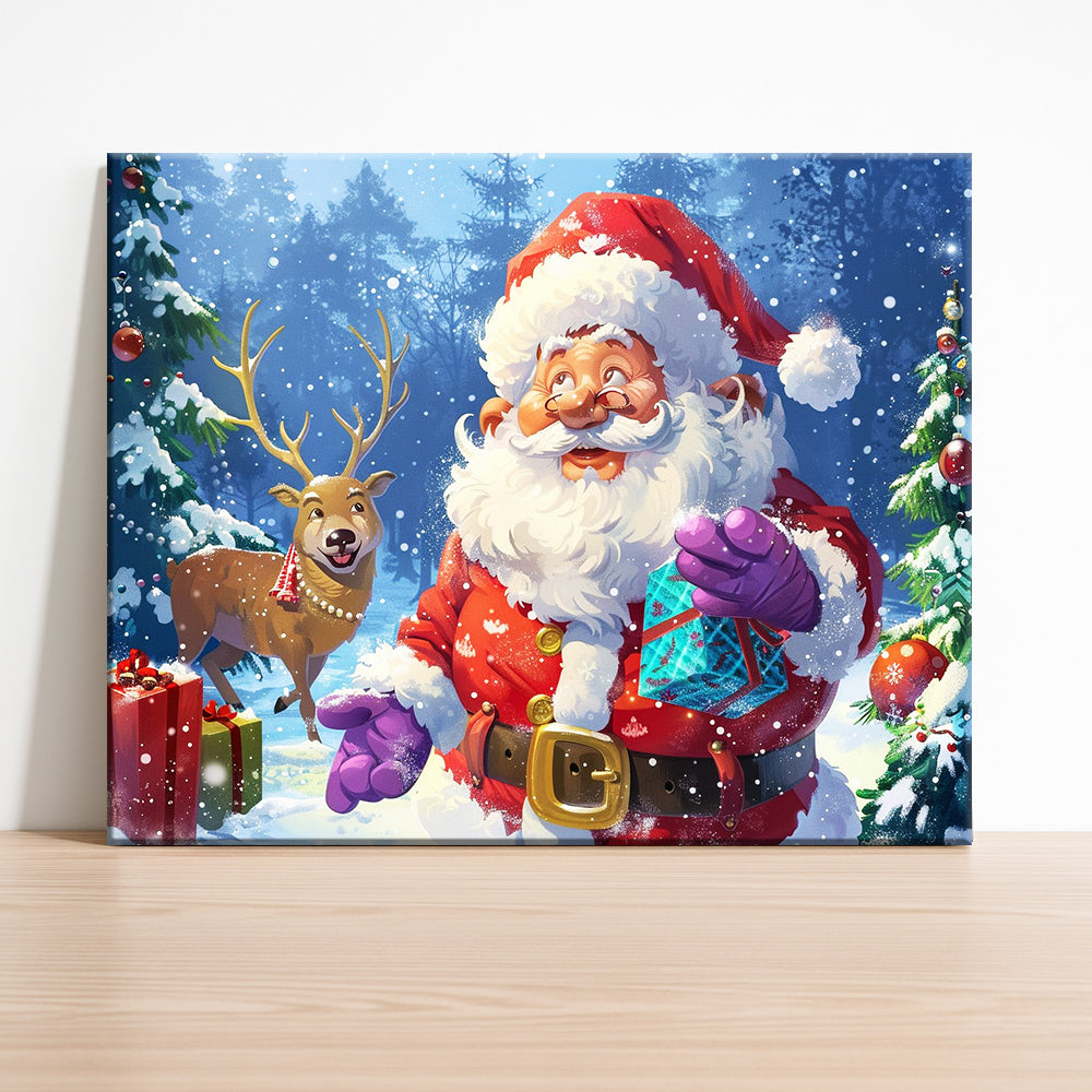 Santas fröhliche Lieferung
